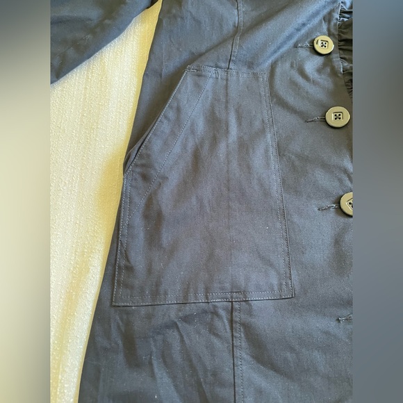 NWT Cabi Women’s Classic Navy Pose Jacket Size Small Ruffled NEW - Picture 5 of 16